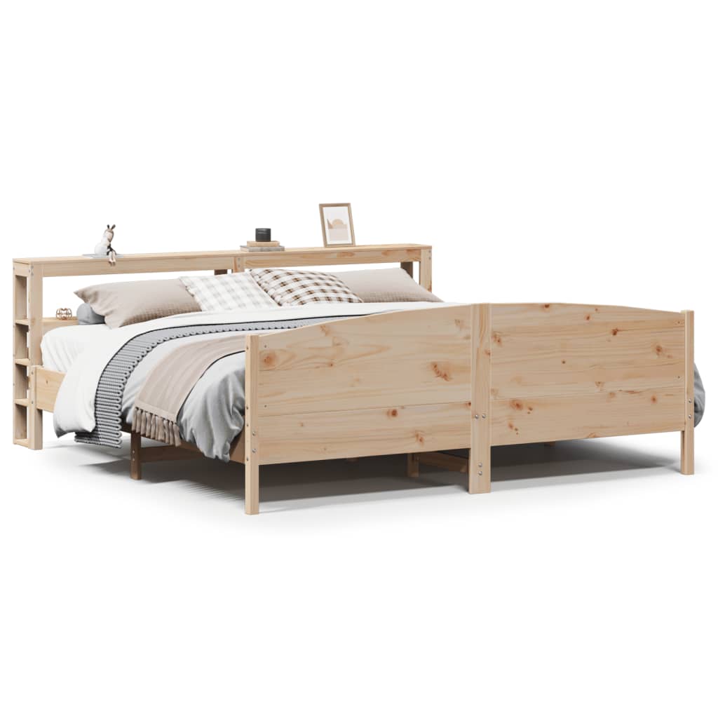 Cadre de lit sans matelas 180x200 cm bois massif de pin - XIOS