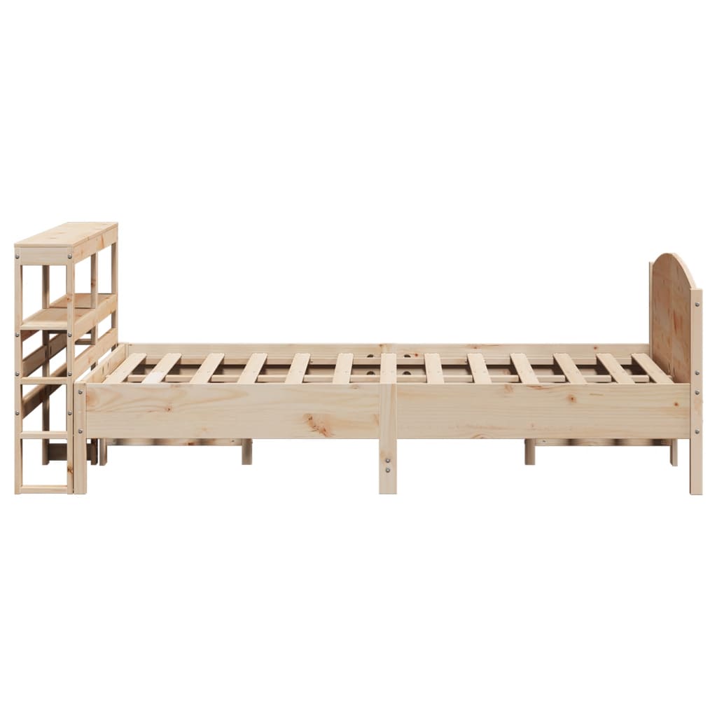 Cadre de lit sans matelas 150x200 cm bois de pin massif - XIOS