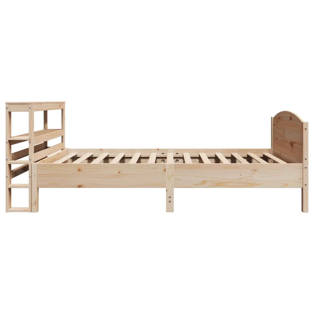 Cadre de lit sans matelas 75x190 cm bois de pin massif - XIOS