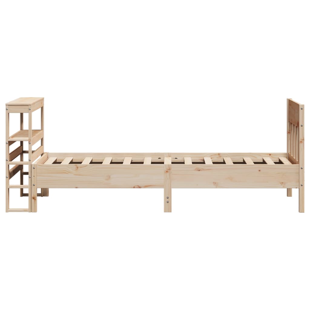 Cadre de lit sans matelas 75x190 cm bois de pin massif - XIOS