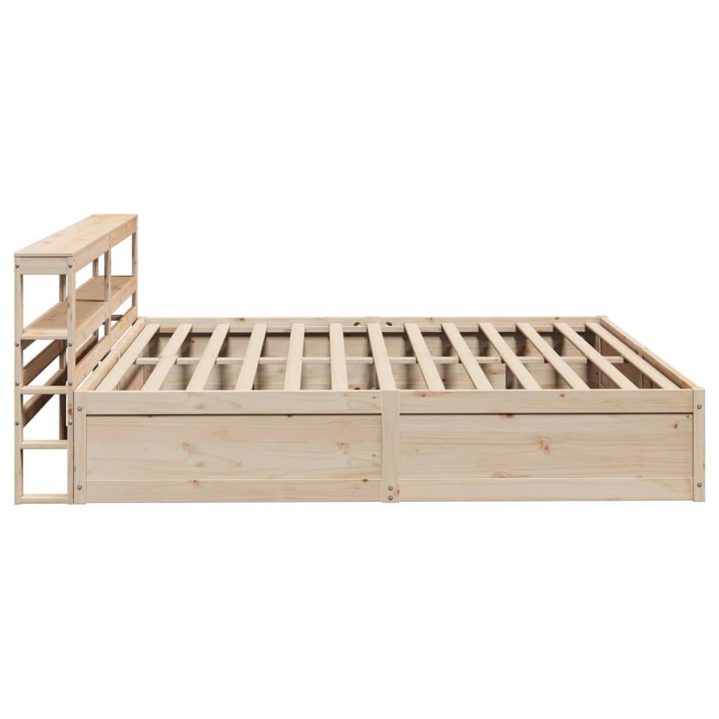 Cadre de lit avec tête de lit 200x200 cm Bois de pin massif - XIOS