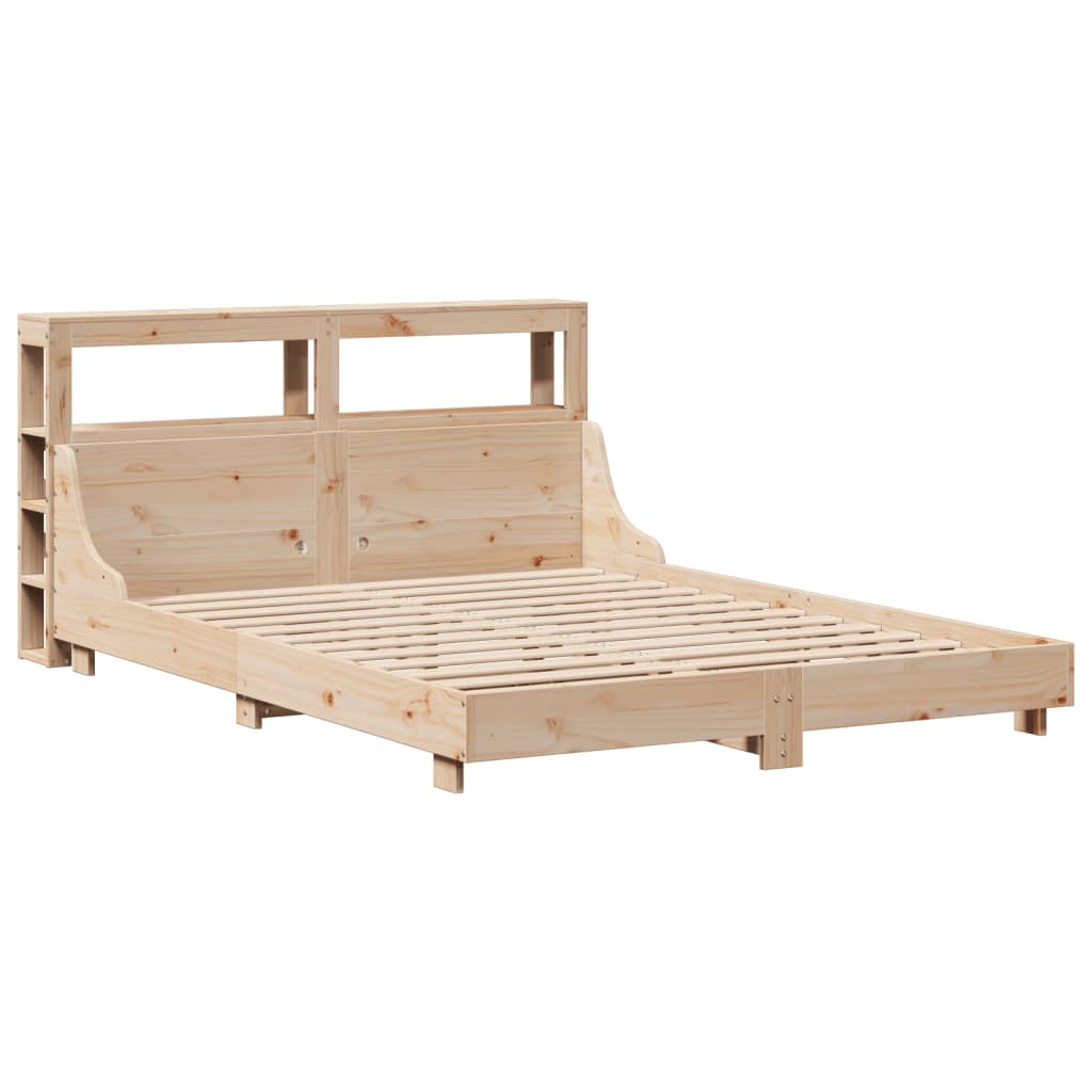 Cadre de lit sans matelas 160x200 cm bois massif de pin - XIOS