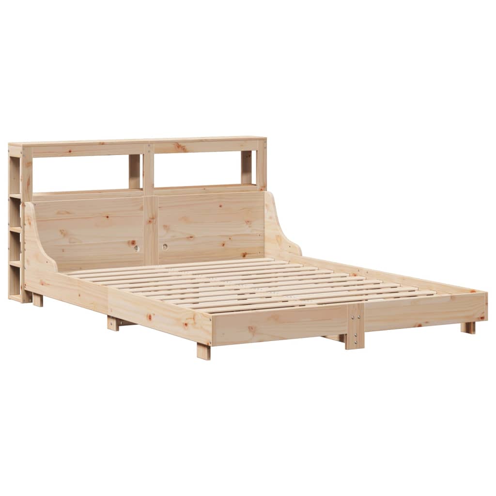 Cadre de lit sans matelas 150x200 cm bois de pin massif - XIOS