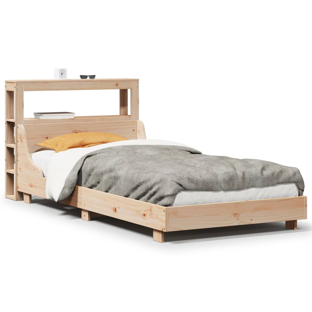 Cadre de lit sans matelas 90x190 cm bois de pin massif - XIOS