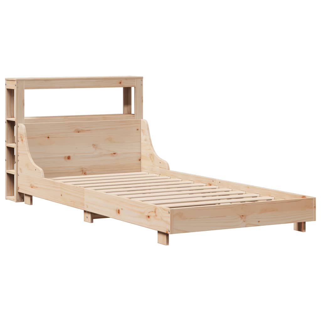 Cadre de lit sans matelas 90x190 cm bois de pin massif - XIOS