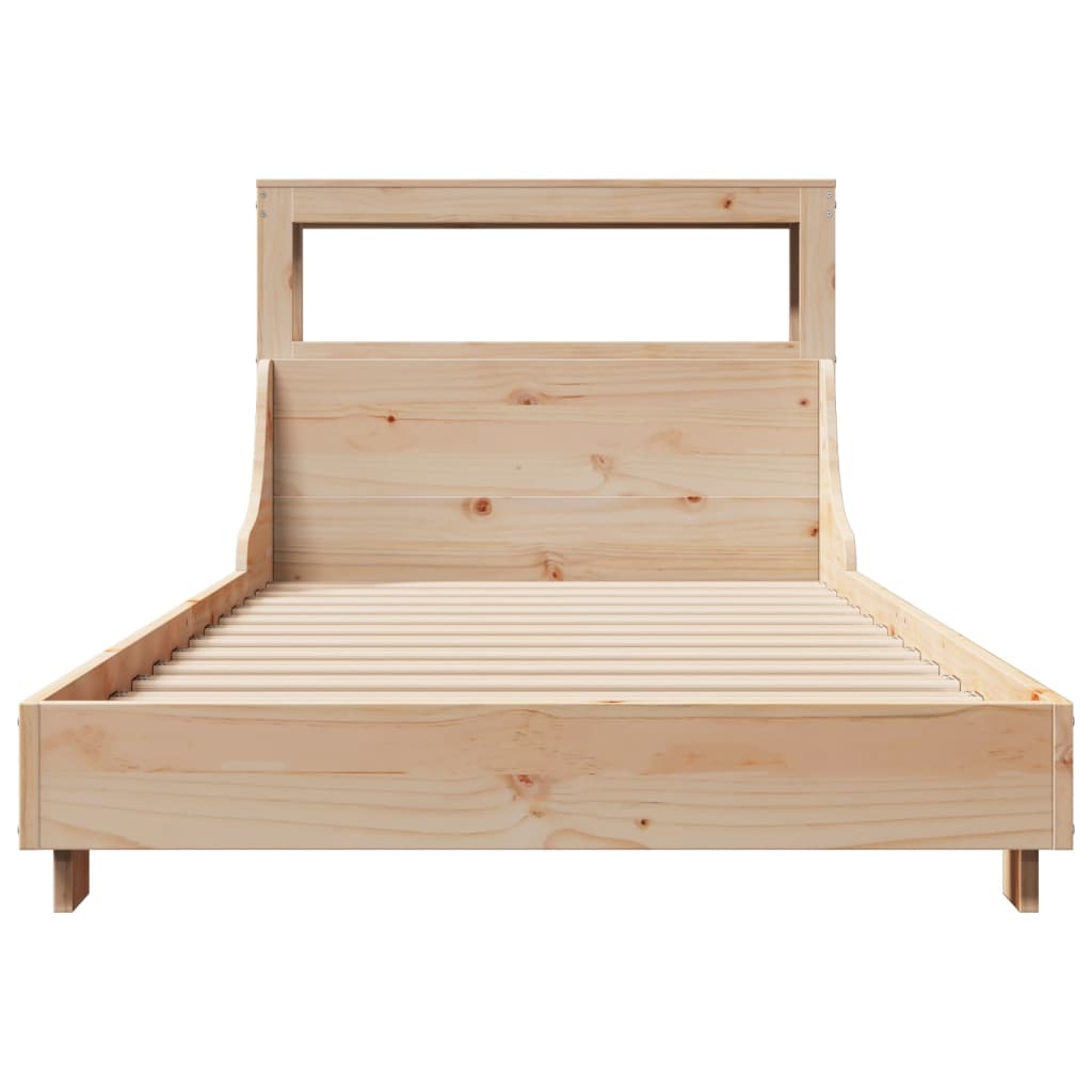 Cadre de lit sans matelas 90x190 cm bois de pin massif - XIOS