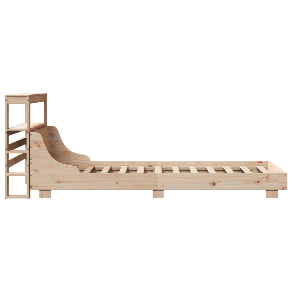 Cadre de lit sans matelas 90x190 cm bois de pin massif - XIOS