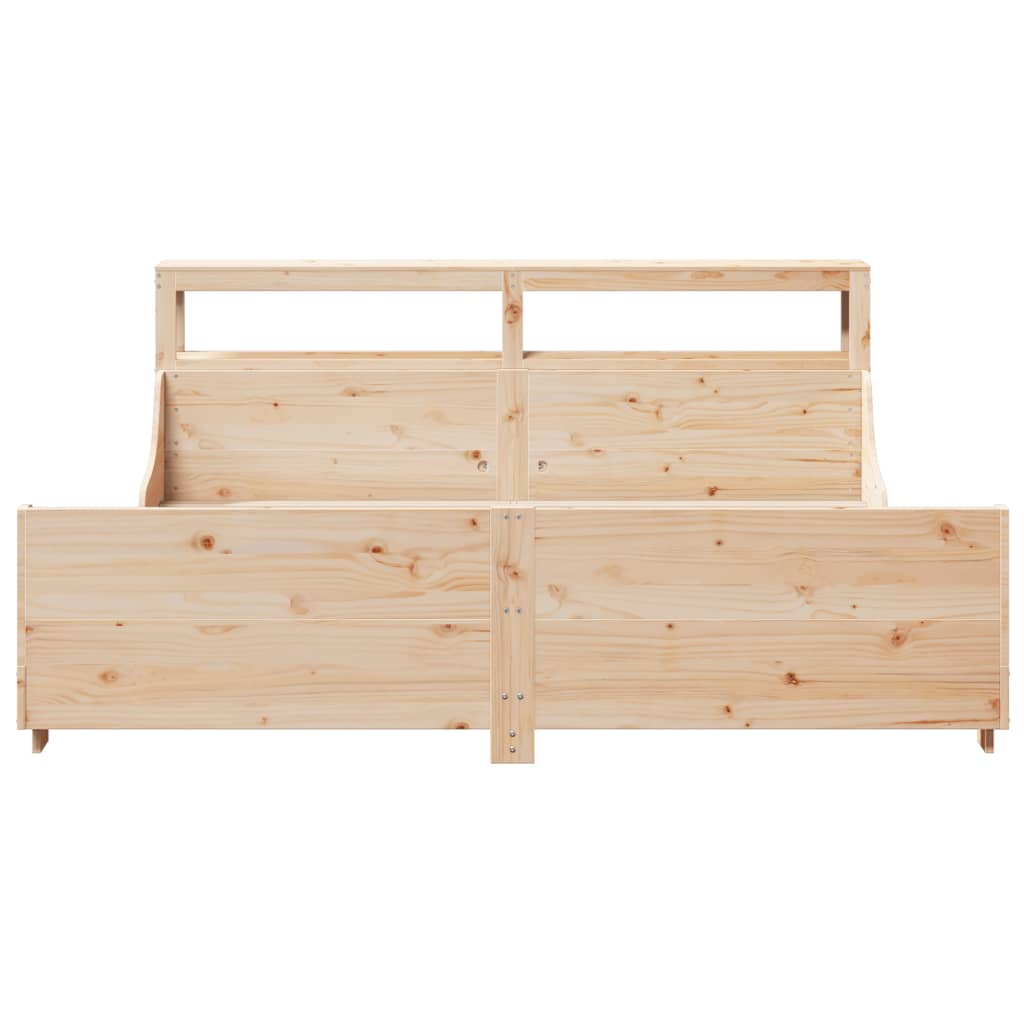 Cadre de lit sans matelas 200x200 cm bois massif de pin - XIOS