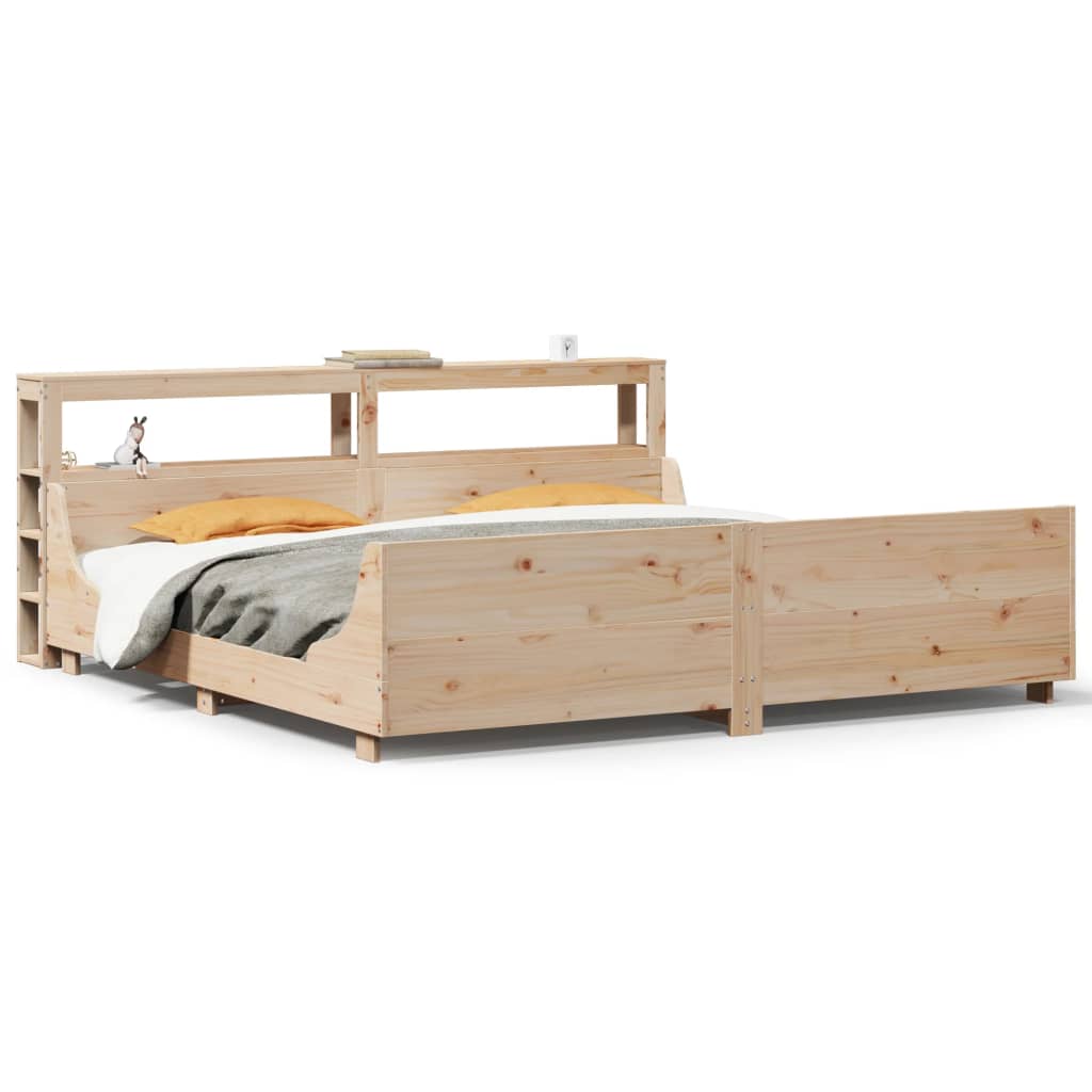 Cadre de lit sans matelas 180x200 cm bois massif de pin - XIOS