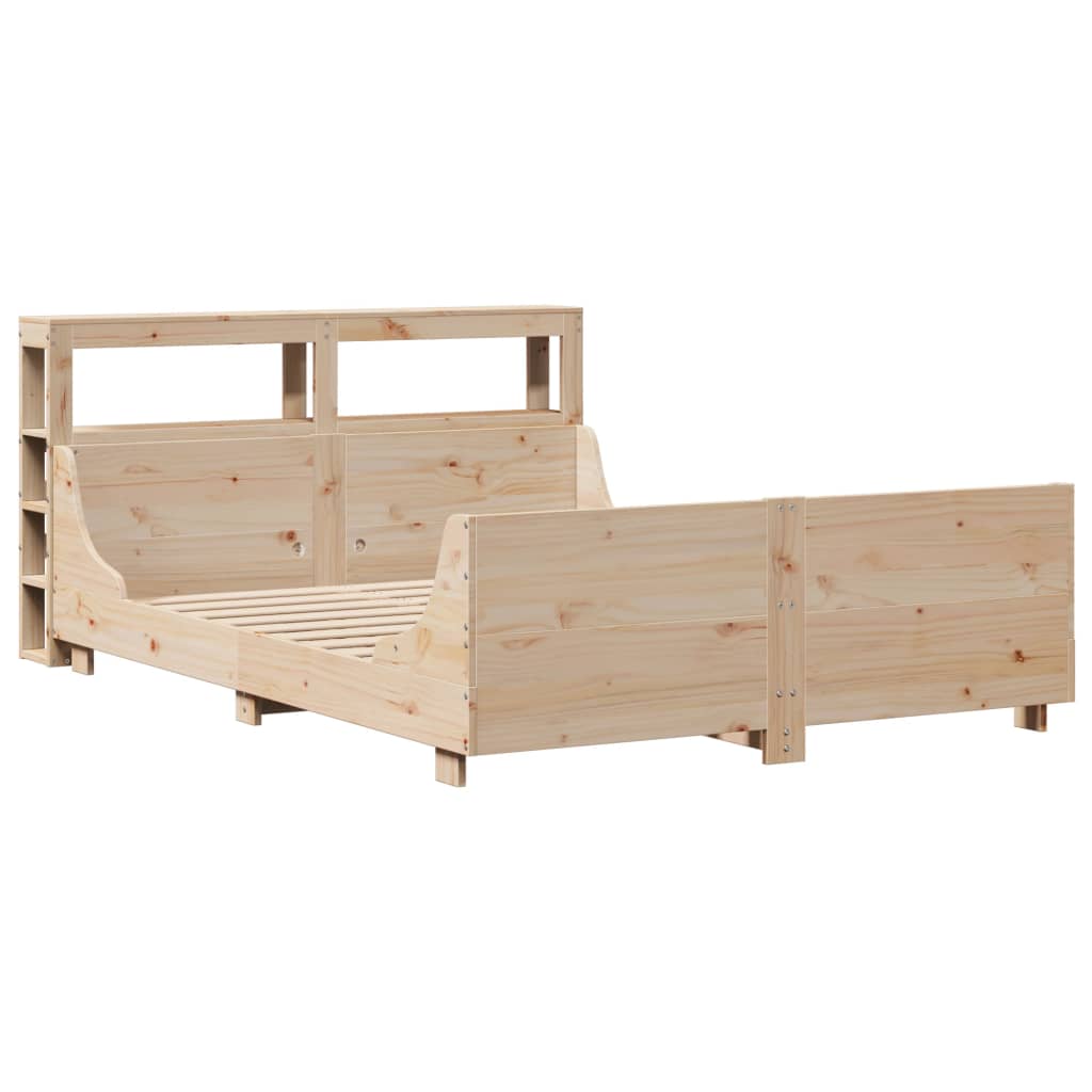Cadre de lit sans matelas 150x200 cm bois de pin massif - XIOS