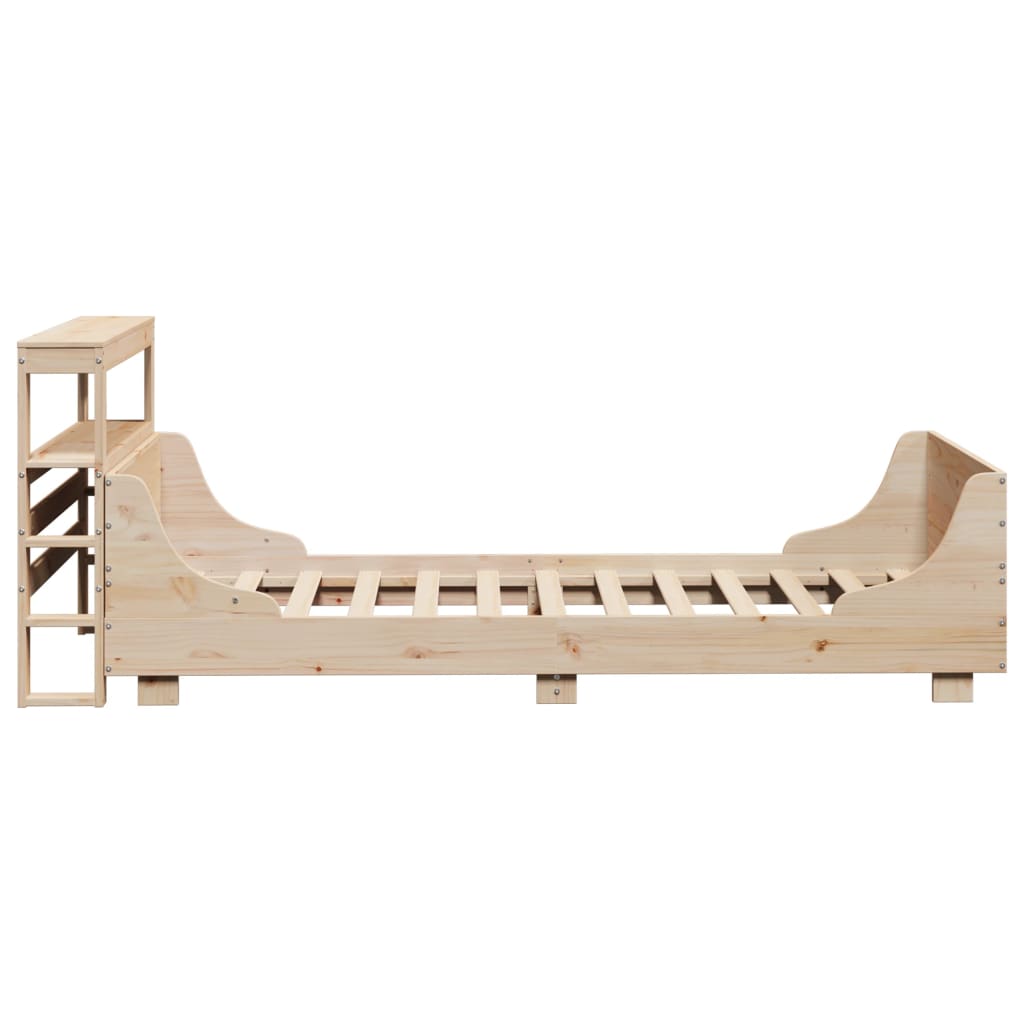 Cadre de lit sans matelas 75x190 cm bois de pin massif - XIOS