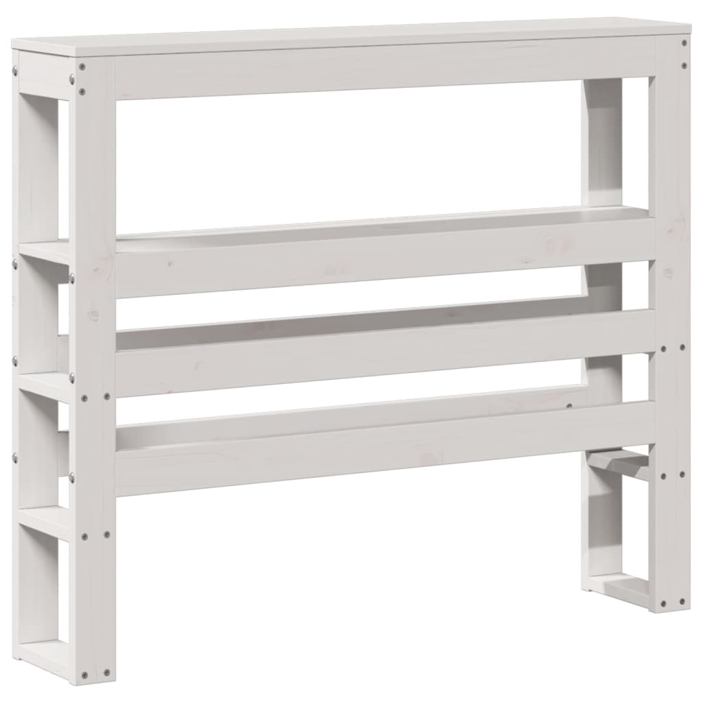 Cadre de lit sans matelas blanc 90x200 cm bois de pin massif - XIOS