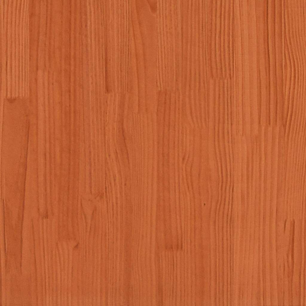 Cadre de lit sans matelas cire marron 160x200cm bois pin massif - XIOS