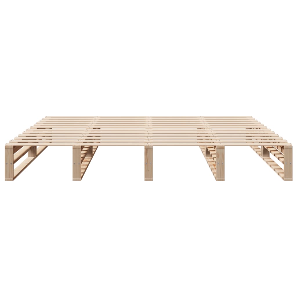 Cadre de lit sans matelas 200x200 cm bois massif de pin - XIOS