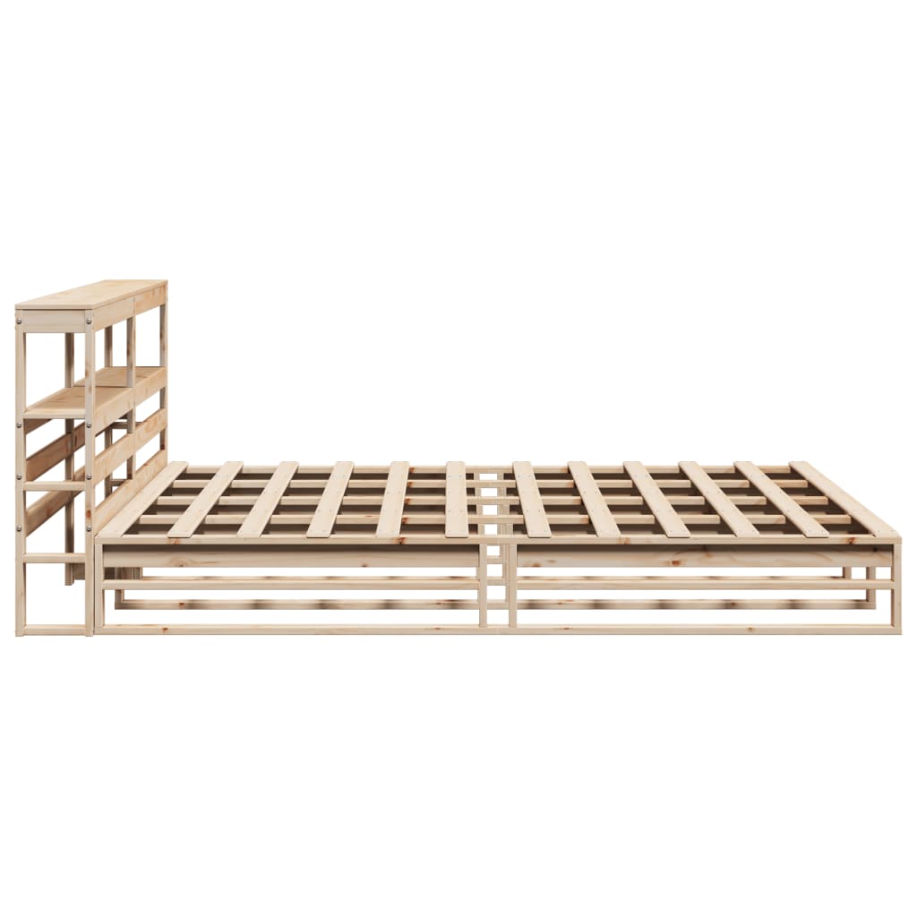 Cadre de lit sans matelas 200x200 cm bois massif de pin - XIOS