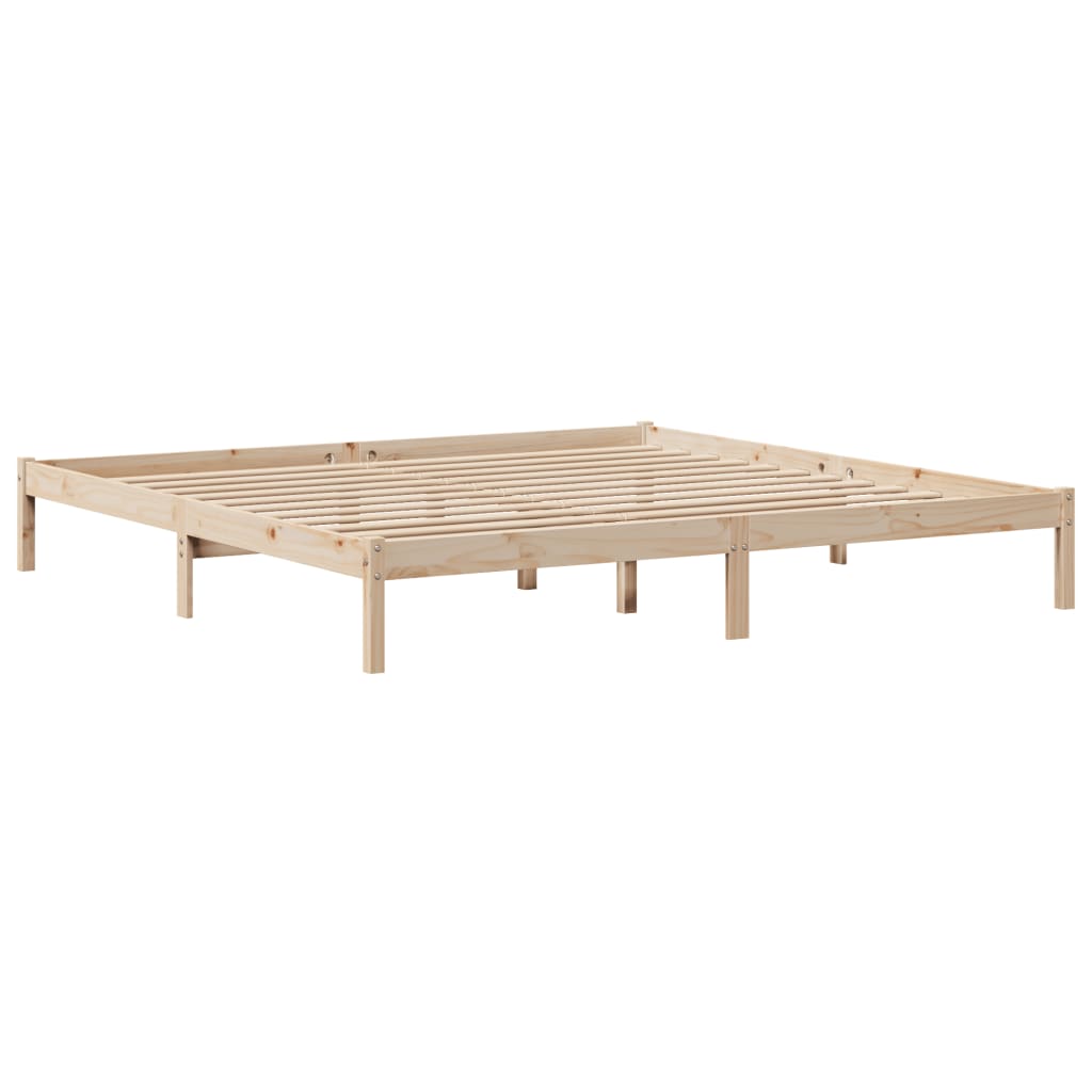 Cadre de lit sans matelas 200x200 cm bois massif de pin - XIOS