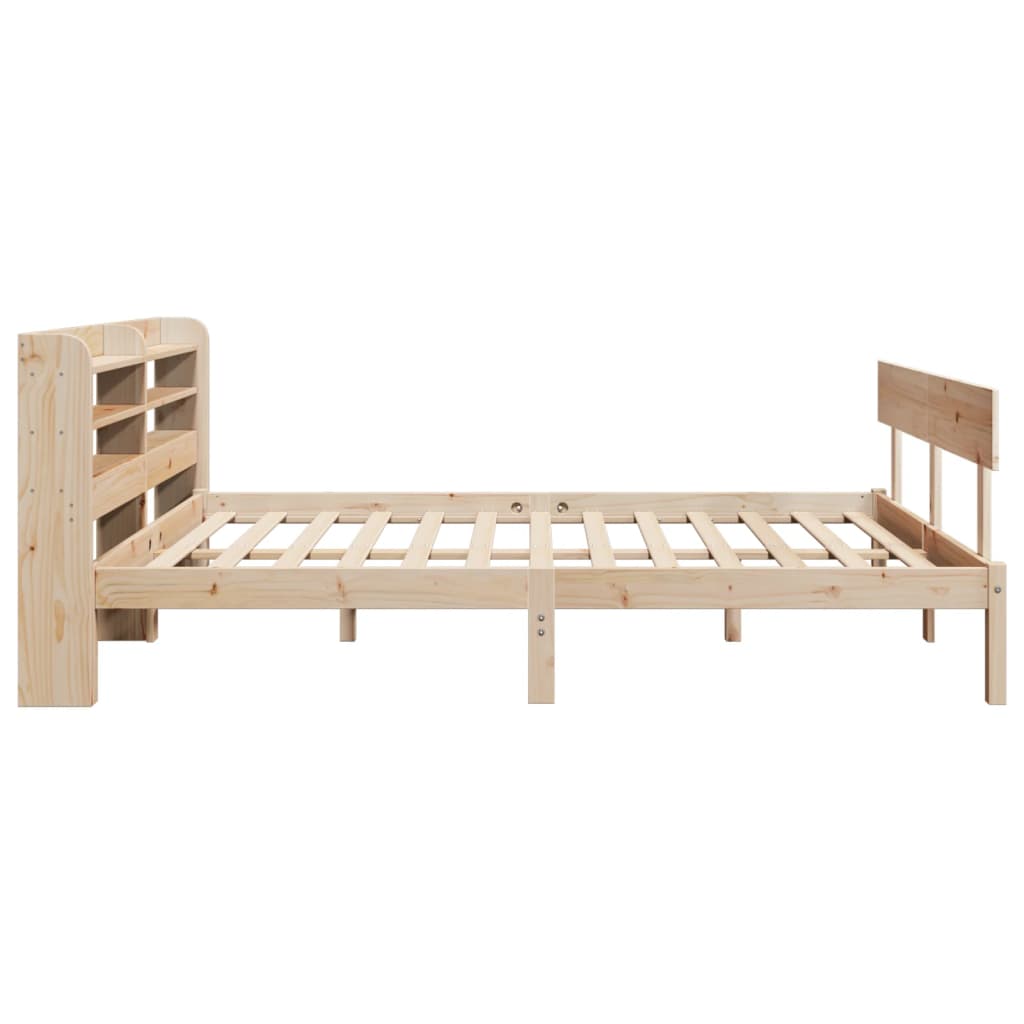 Cadre de lit sans matelas 160x200 cm bois massif de pin - XIOS