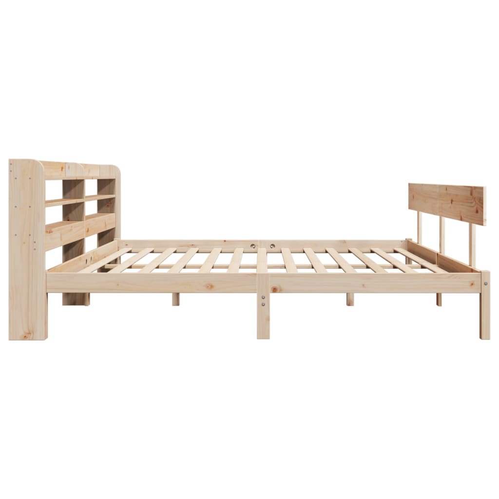 Cadre de lit sans matelas 200x200 cm bois massif de pin - XIOS