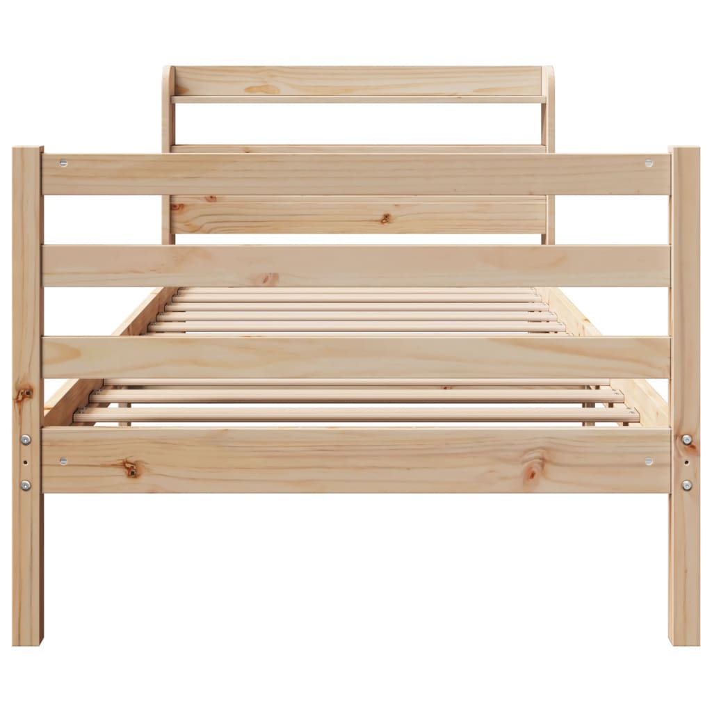 Cadre de lit avec tête de lit sans matelas 100x200 cm - XIOS