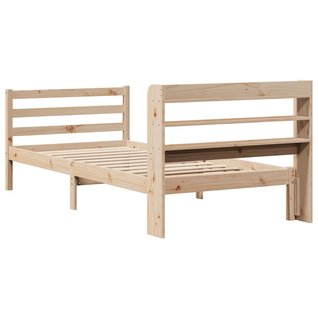 Cadre de lit avec tête de lit sans matelas 100x200 cm - XIOS
