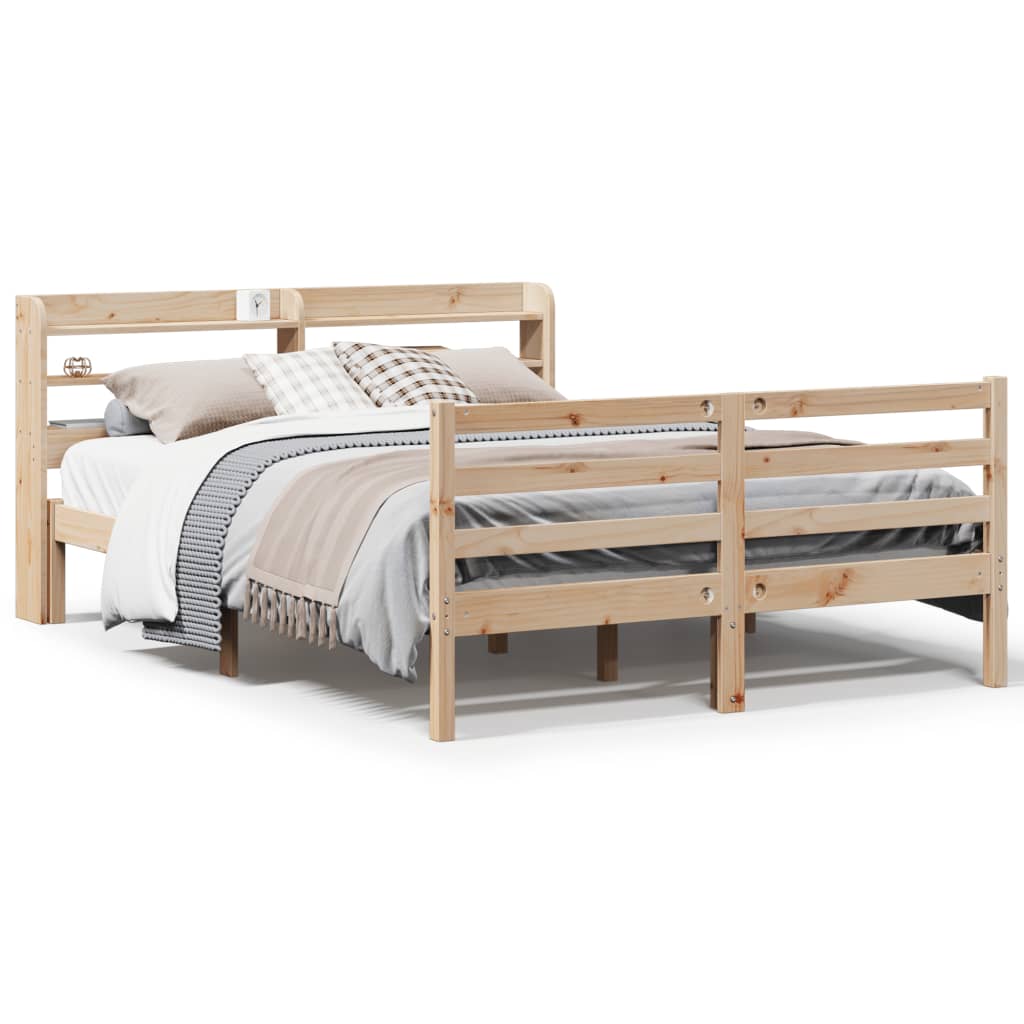 Cadre de lit avec tête de lit sans matelas 140x200 cm - XIOS