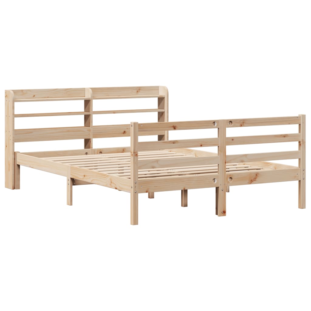 Cadre de lit avec tête de lit sans matelas 140x200 cm - XIOS