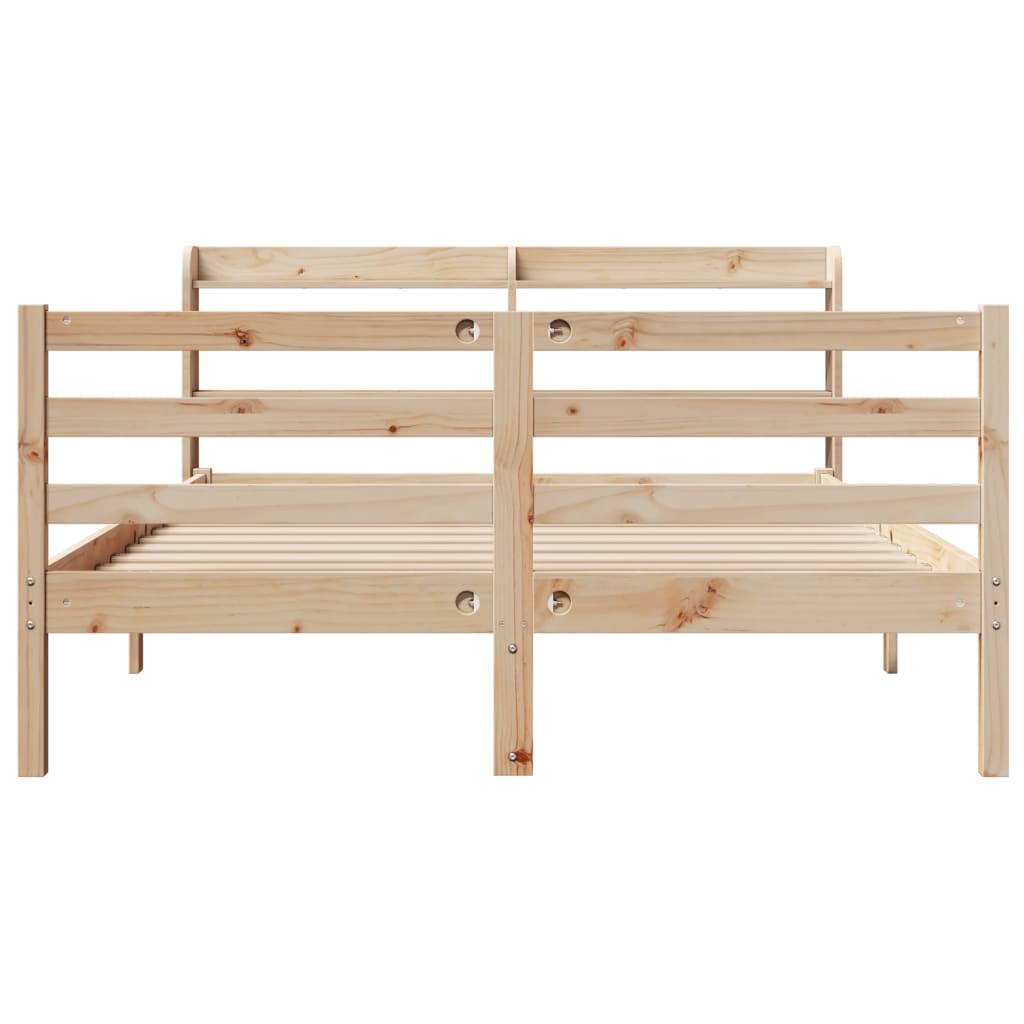 Cadre de lit avec tête de lit sans matelas 140x200 cm - XIOS