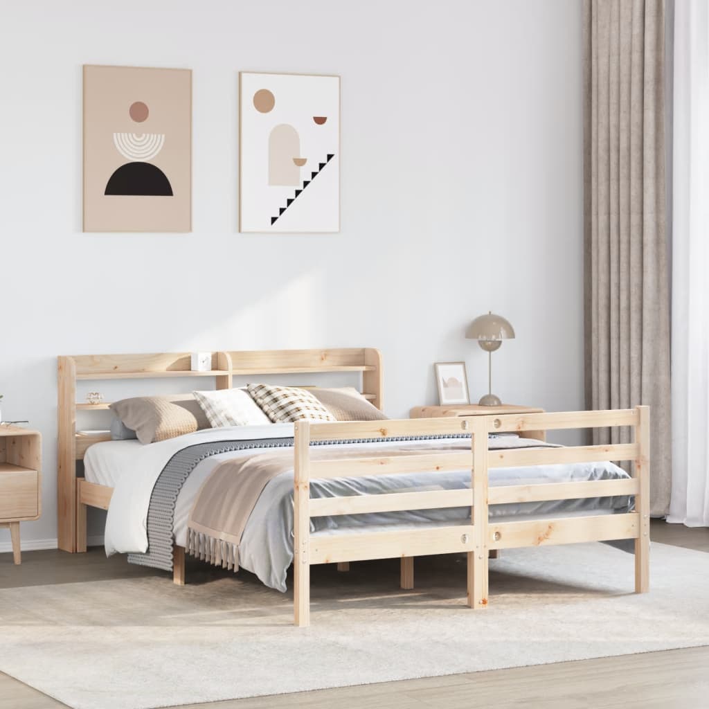 Cadre de lit avec tête de lit sans matelas 140x200 cm - XIOS