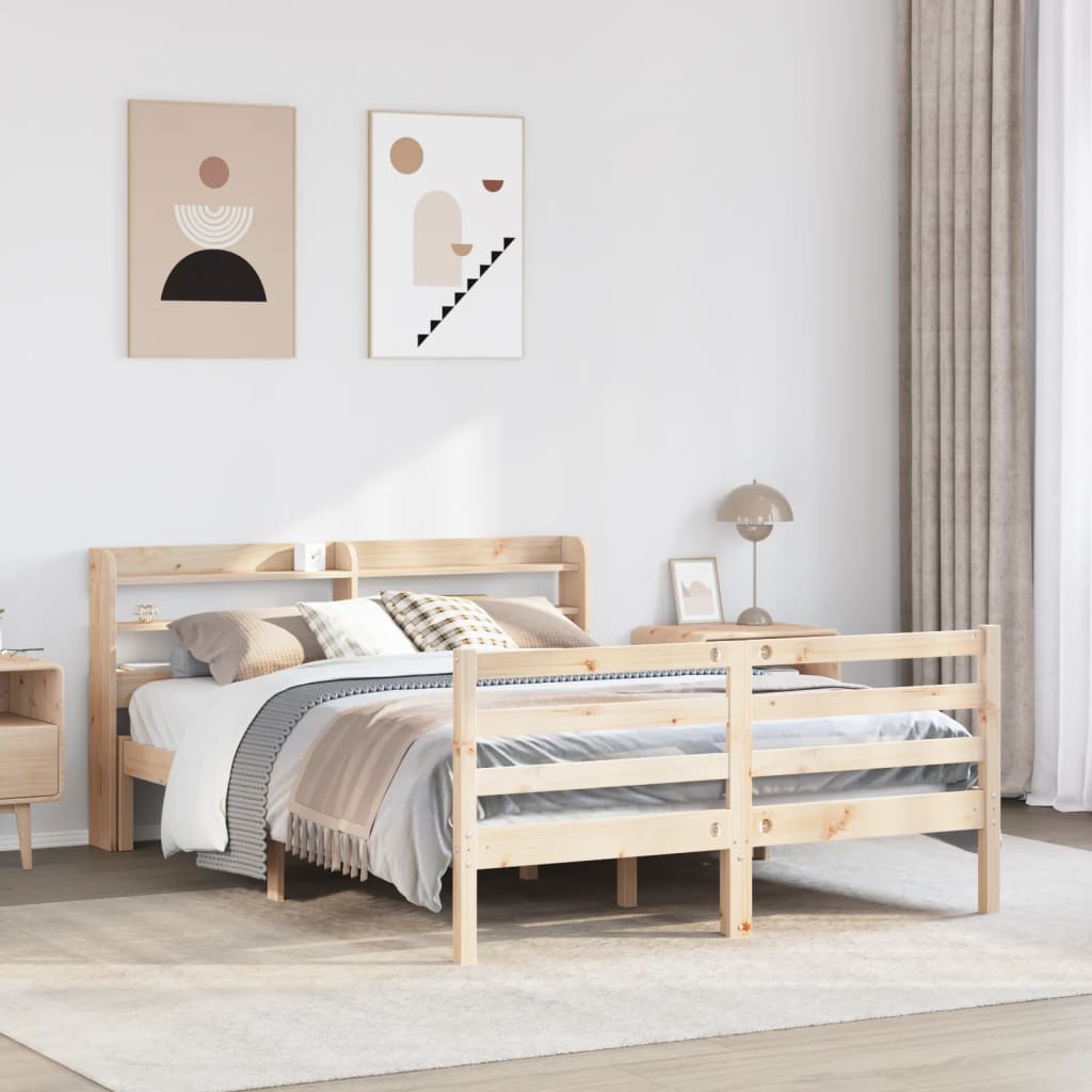 Cadre de lit avec tête de lit sans matelas 150x200 cm - XIOS