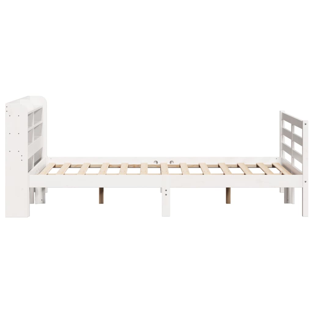 Cadre de lit avec tête de lit sans matelas blanc 150x200 cm - XIOS