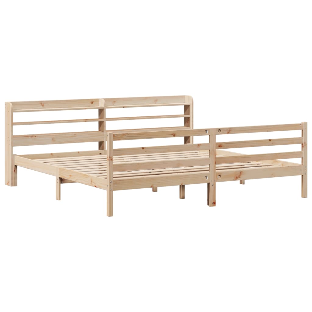 Cadre de lit avec tête de lit sans matelas 200x200 cm - XIOS