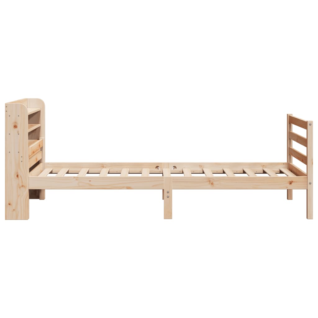 Cadre de lit avec tête de lit sans matelas 100x200 cm - XIOS