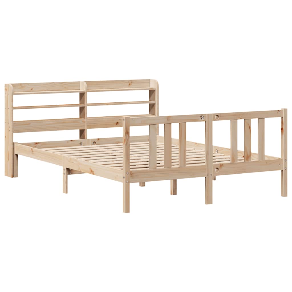 Cadre de lit et tête de lit sans matelas 135x190 cm - XIOS