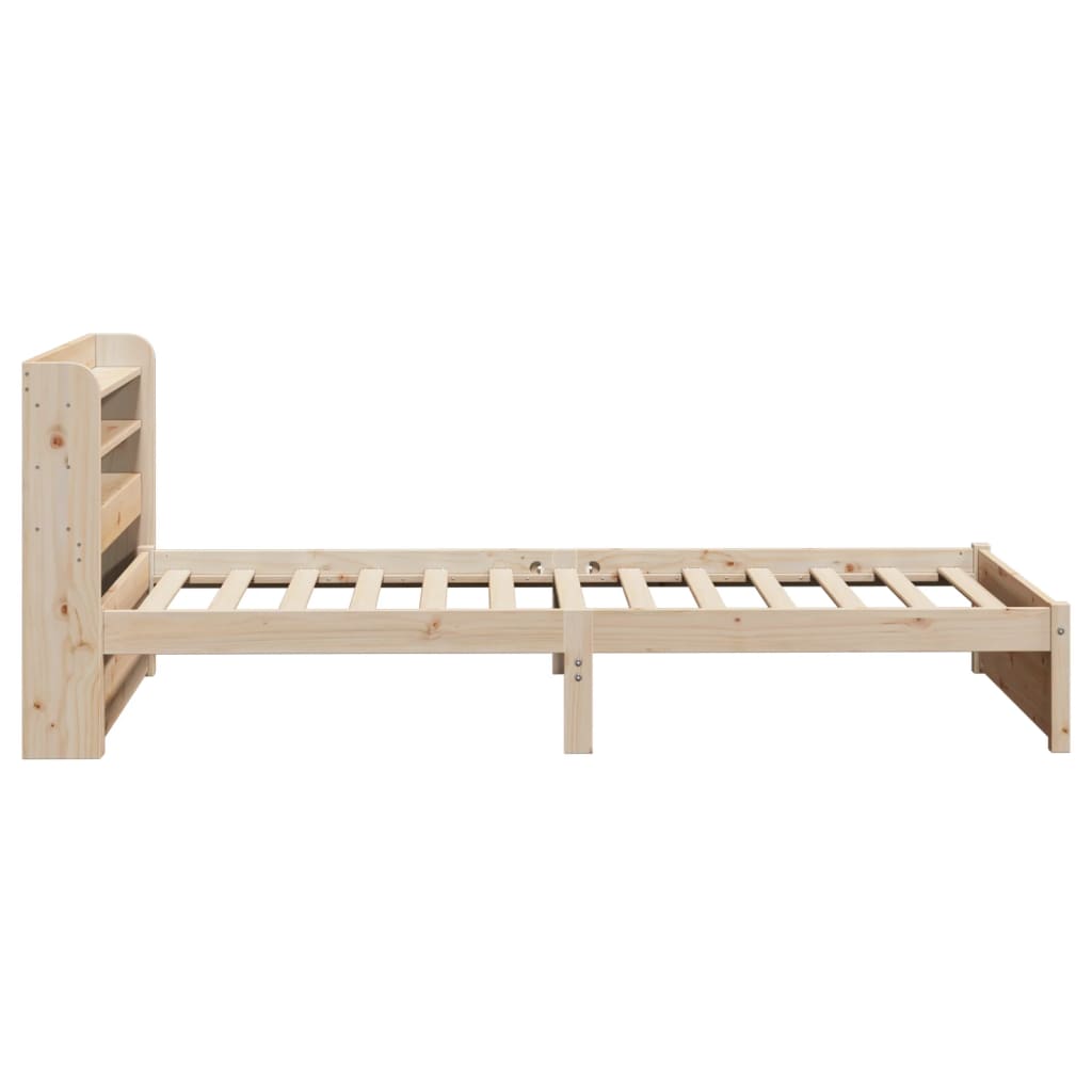 Cadre de lit avec tête de lit sans matelas 75x190 cm - XIOS