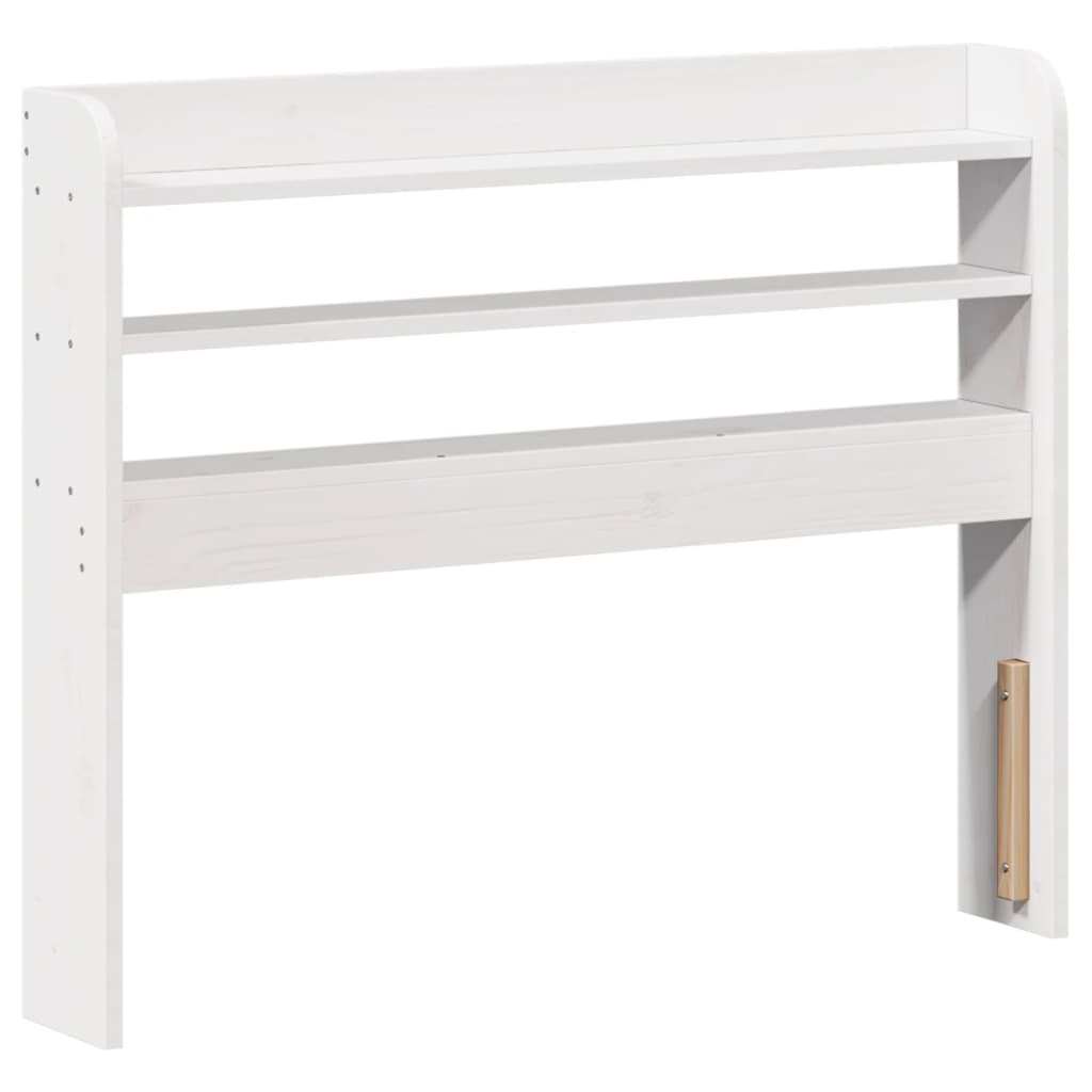 Cadre de lit avec tête de lit sans matelas blanc 75x190 cm - XIOS