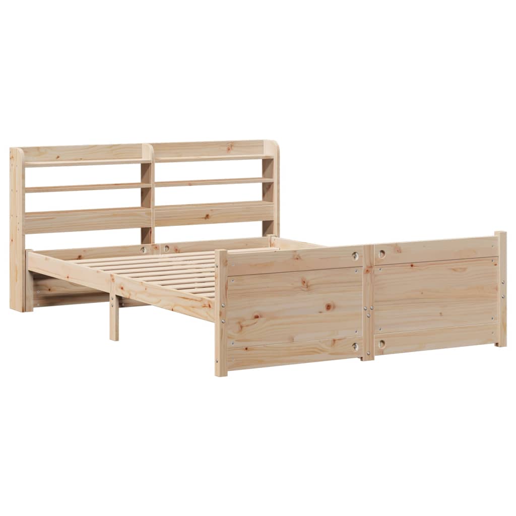 Cadre de lit et tête de lit sans matelas 135x190 cm - XIOS