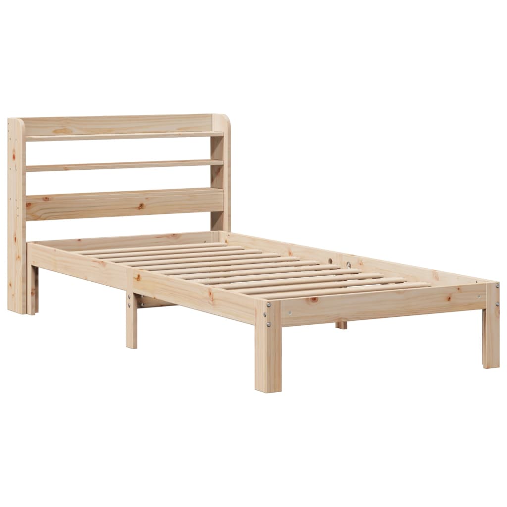 Cadre de lit avec tête de lit sans matelas 75x190 cm - XIOS