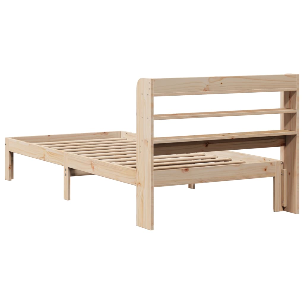 Cadre de lit avec tête de lit sans matelas 75x190 cm - XIOS