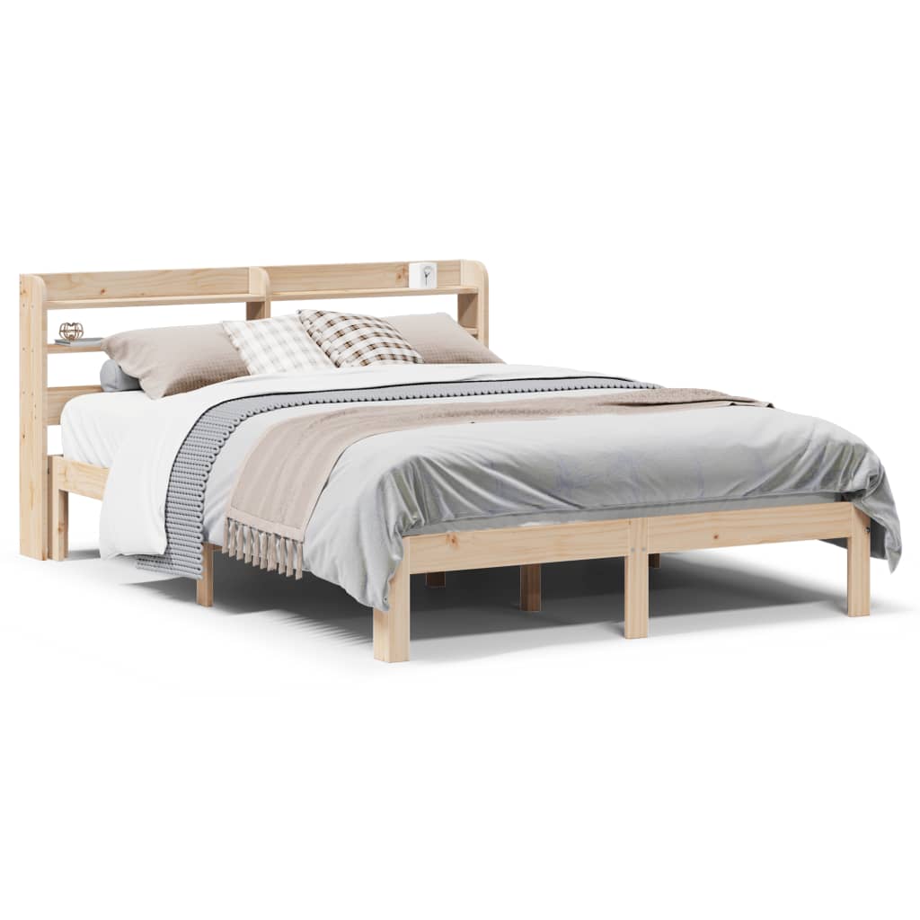Cadre de lit avec tête de lit sans matelas 140x200 cm - XIOS