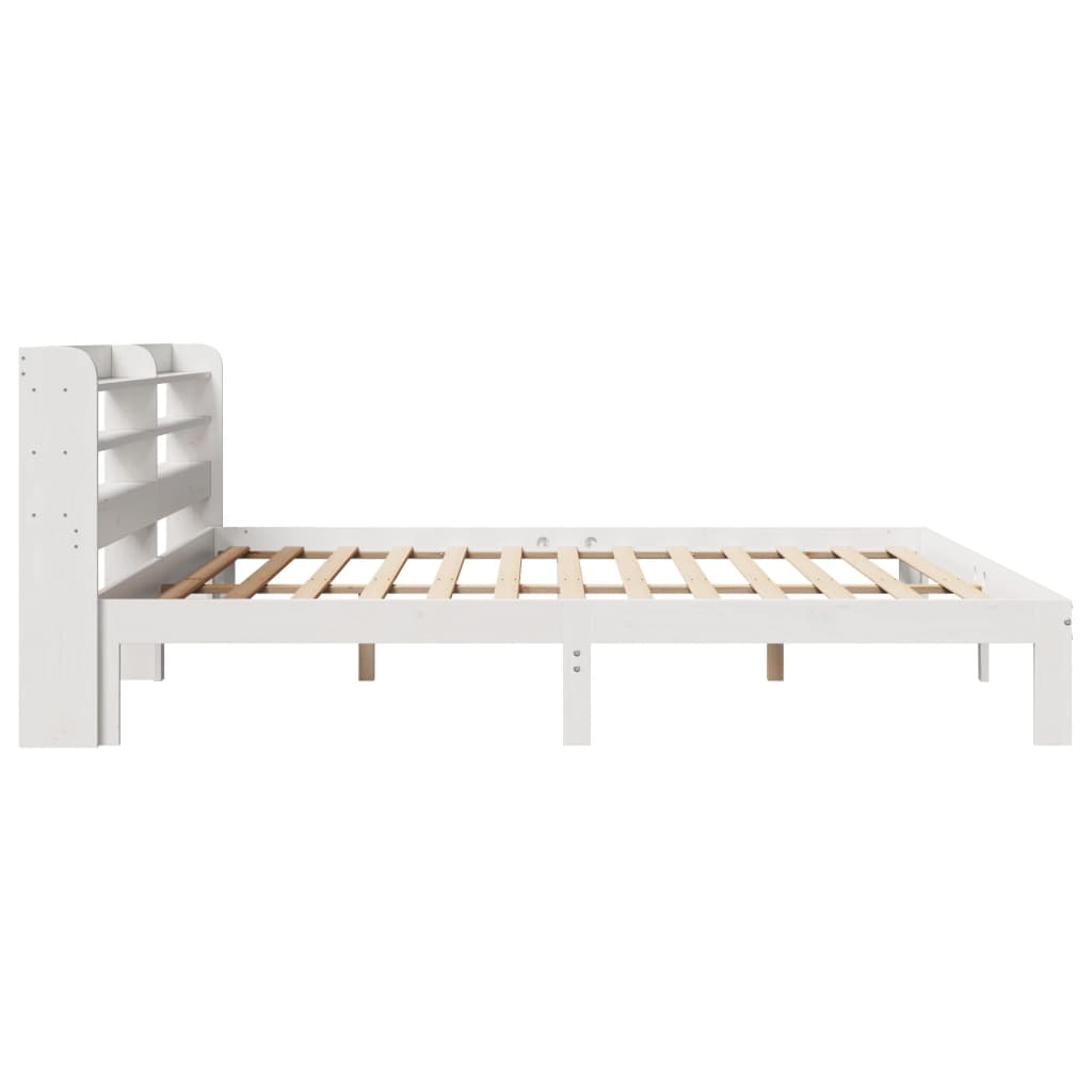 Cadre de lit avec tête de lit sans matelas blanc 180x200 cm - XIOS