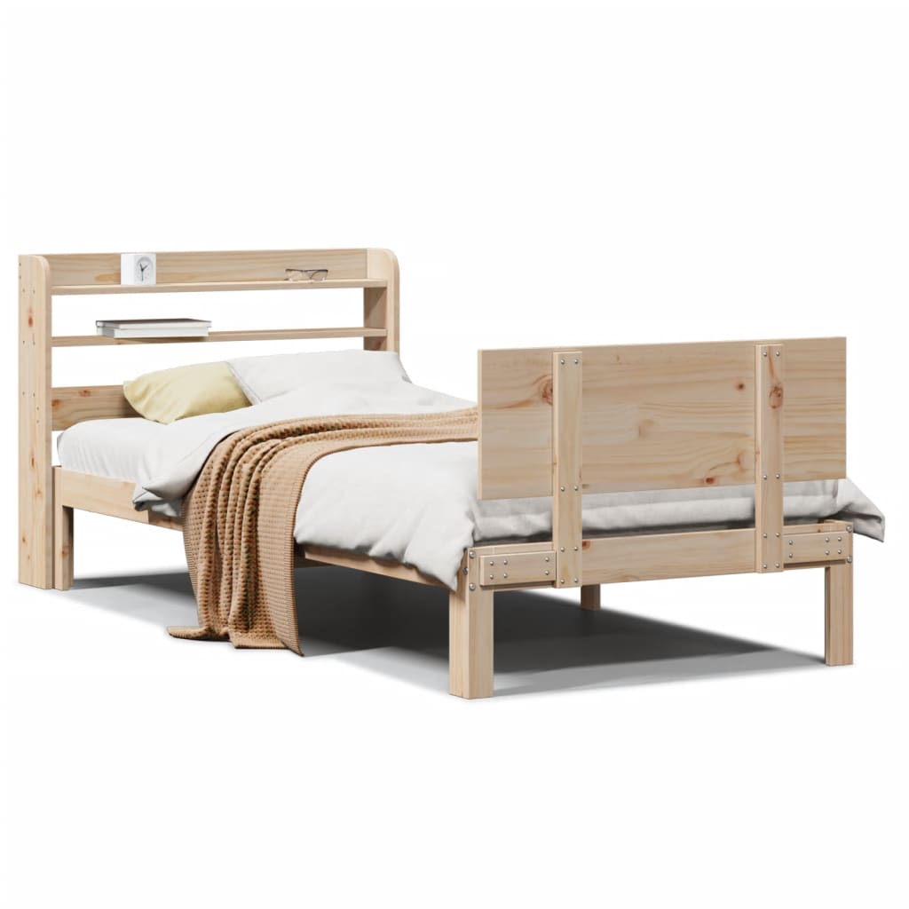 Cadre de lit avec tête de lit sans matelas 100x200 cm - XIOS