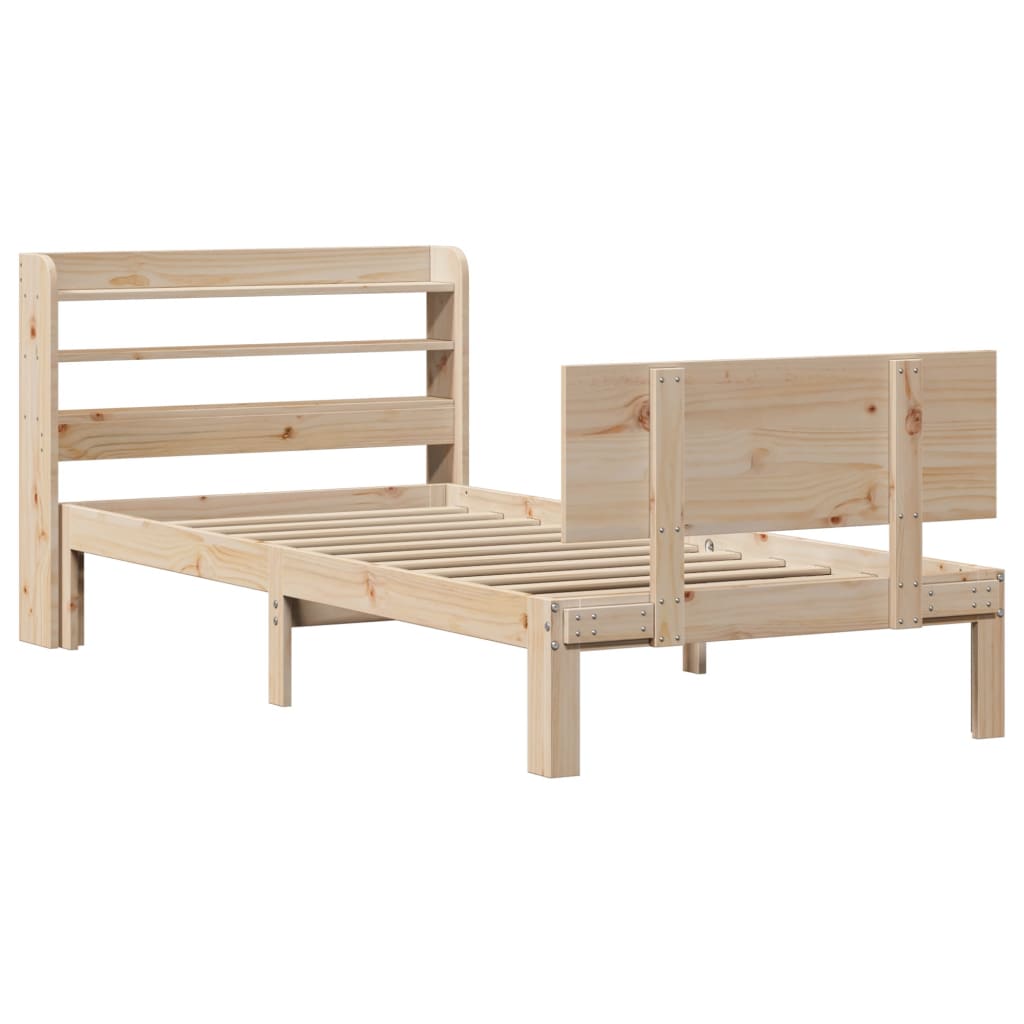 Cadre de lit avec tête de lit sans matelas 100x200 cm - XIOS