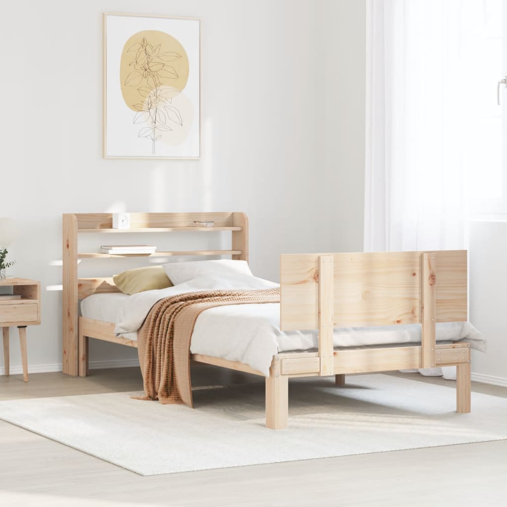 Cadre de lit avec tête de lit sans matelas 100x200 cm - XIOS
