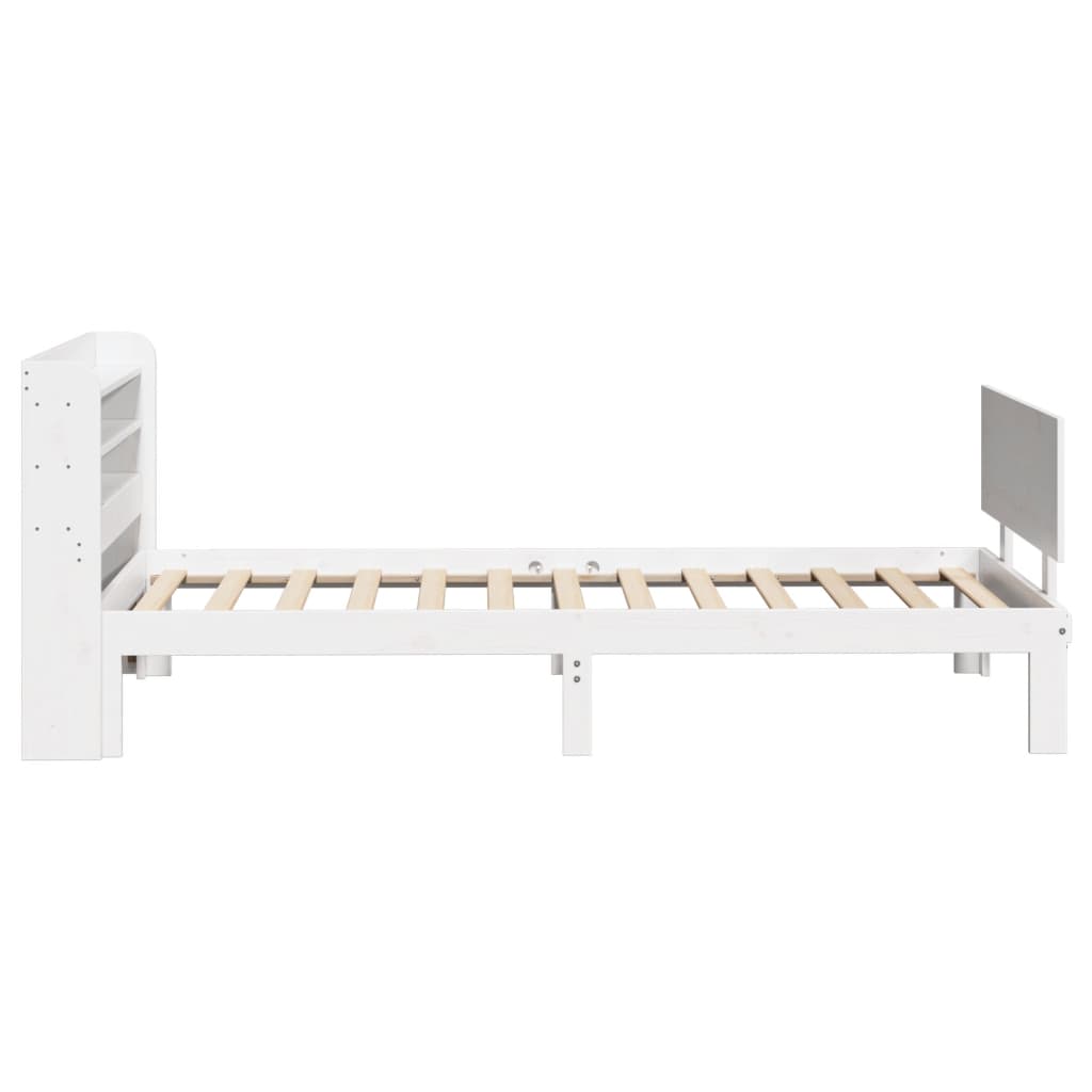 Cadre de lit avec tête de lit sans matelas blanc 100x200 cm - XIOS
