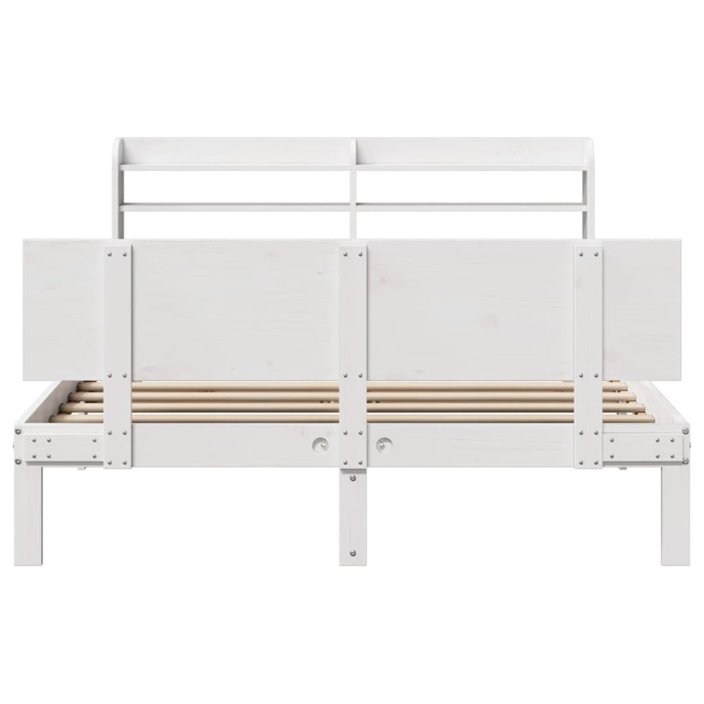 Cadre de lit avec tête de lit sans matelas blanc 120x200 cm - XIOS
