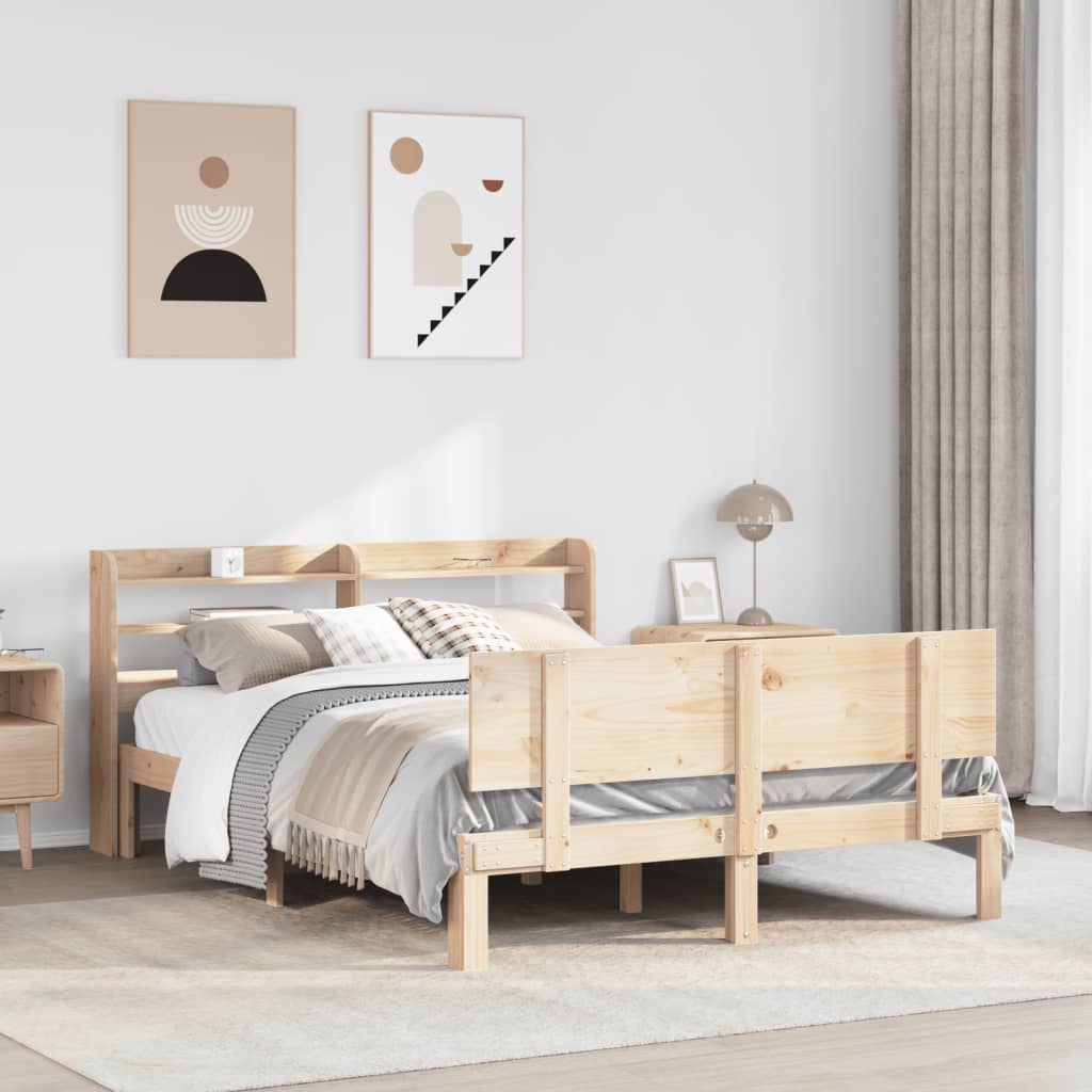 Cadre de lit avec tête de lit sans matelas 140x200 cm - XIOS