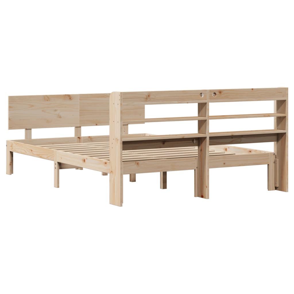 Cadre de lit avec tête de lit sans matelas 150x200 cm - XIOS