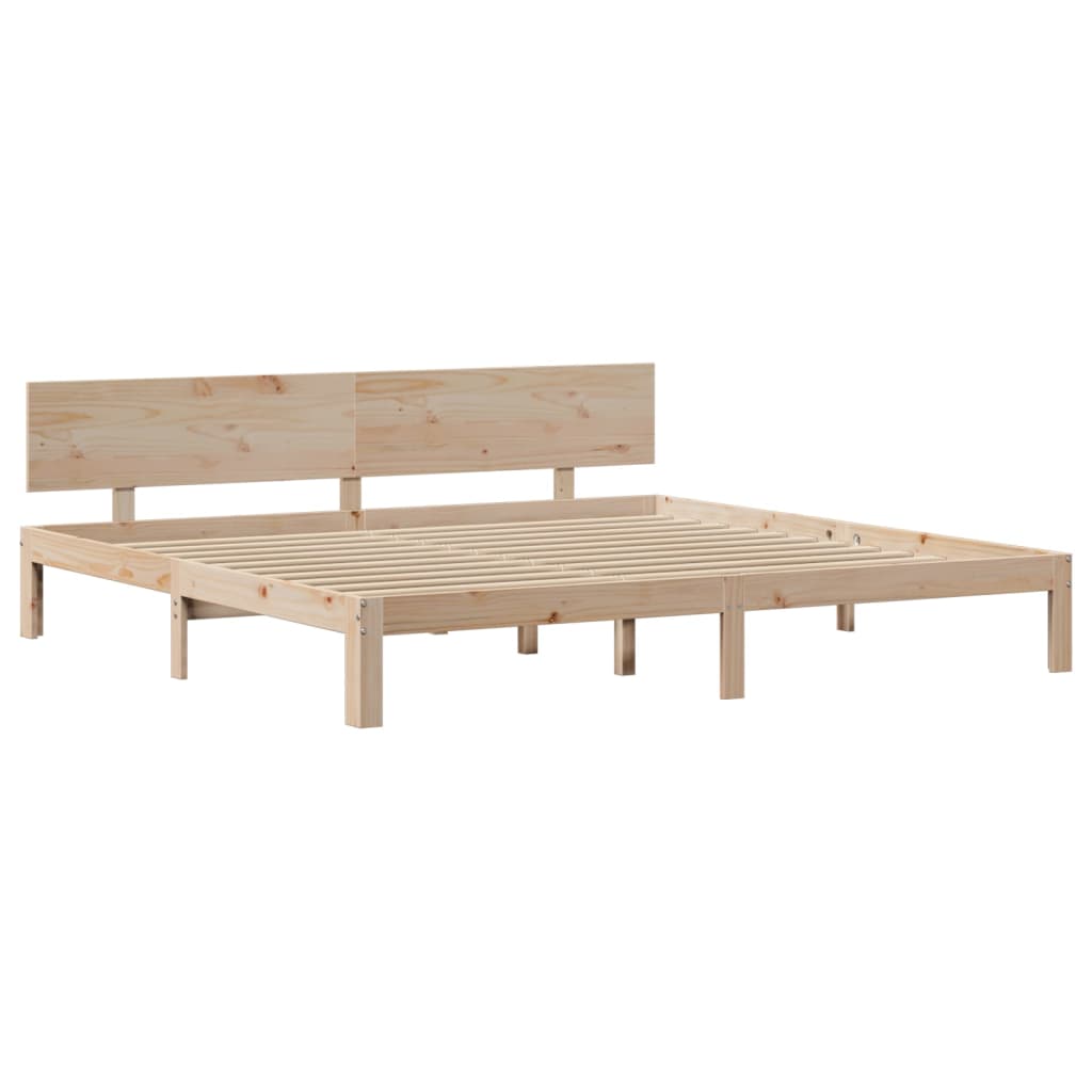 Cadre de lit avec tête de lit sans matelas 200x200 cm - XIOS