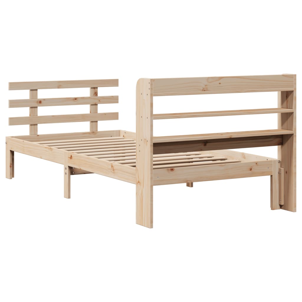 Cadre de lit avec tête de lit sans matelas 75x190 cm - XIOS