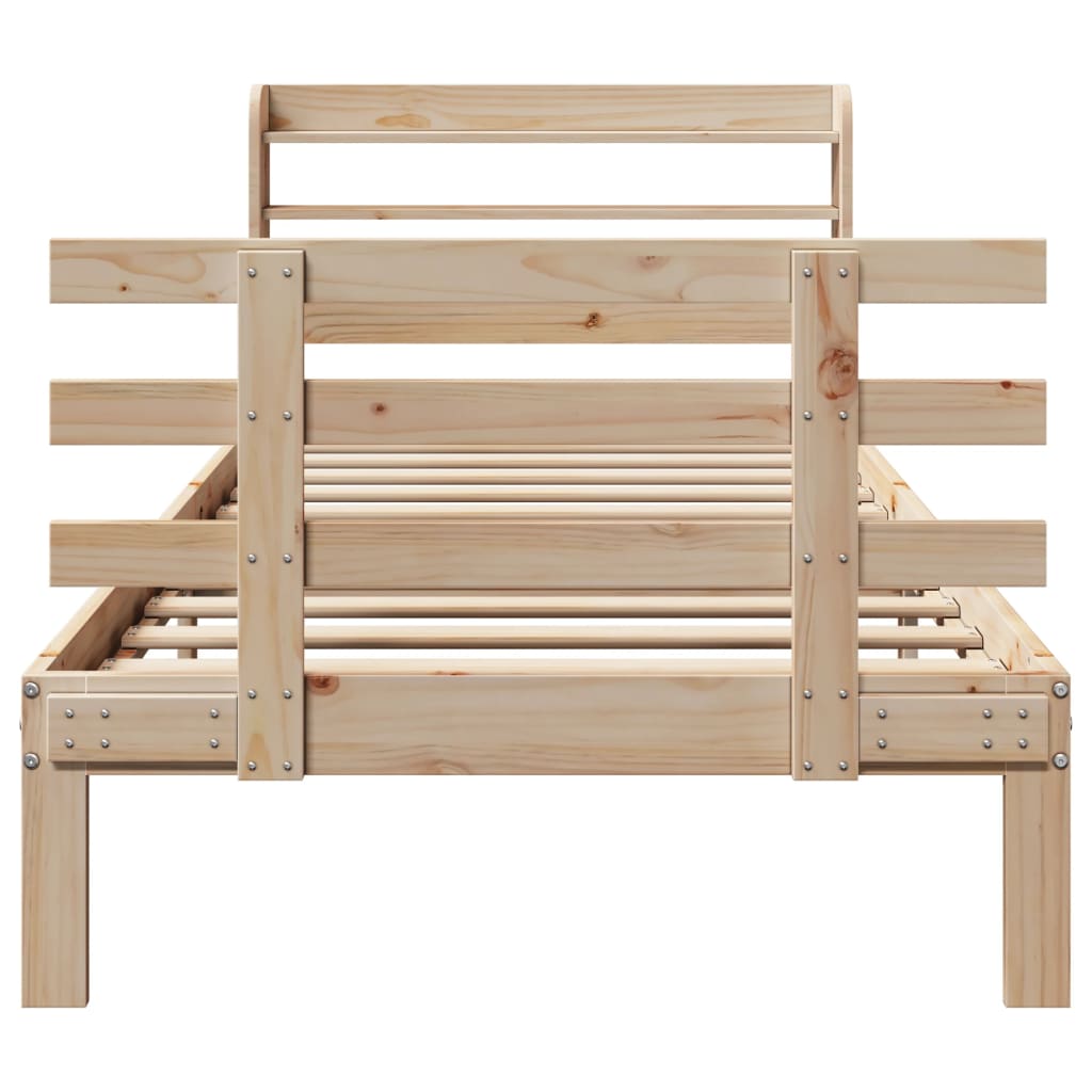 Cadre de lit avec tête de lit sans matelas 90x190 cm - XIOS